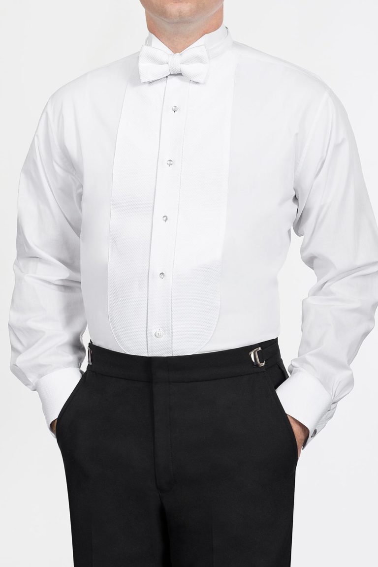 White Pique Wing Collar - T.N. Boone TuxedosT.N. Boone Tuxedos